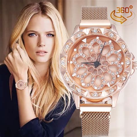 Women's Rose Gold Designer Watches .